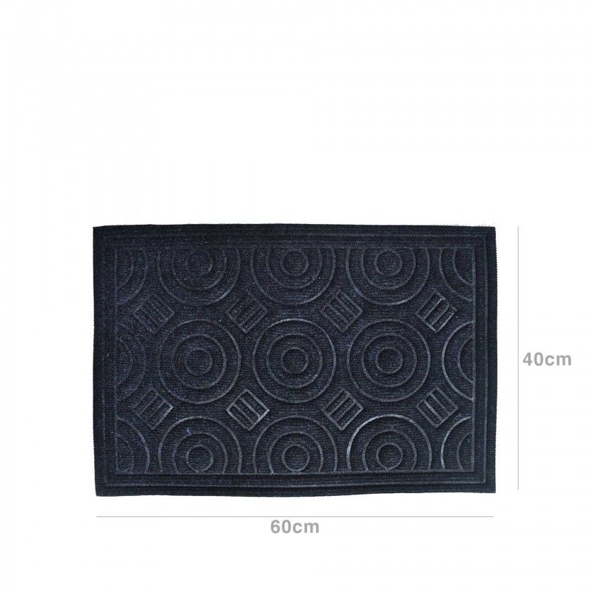 Tapete Porta Leno / 40% Borracha Cinza 40X60cm Tapete Porta Leno / 40% Borracha Cinza 40X60cm