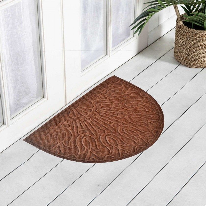 Tapete Porta Leno / 40% Borracha Castanho 40X60cm