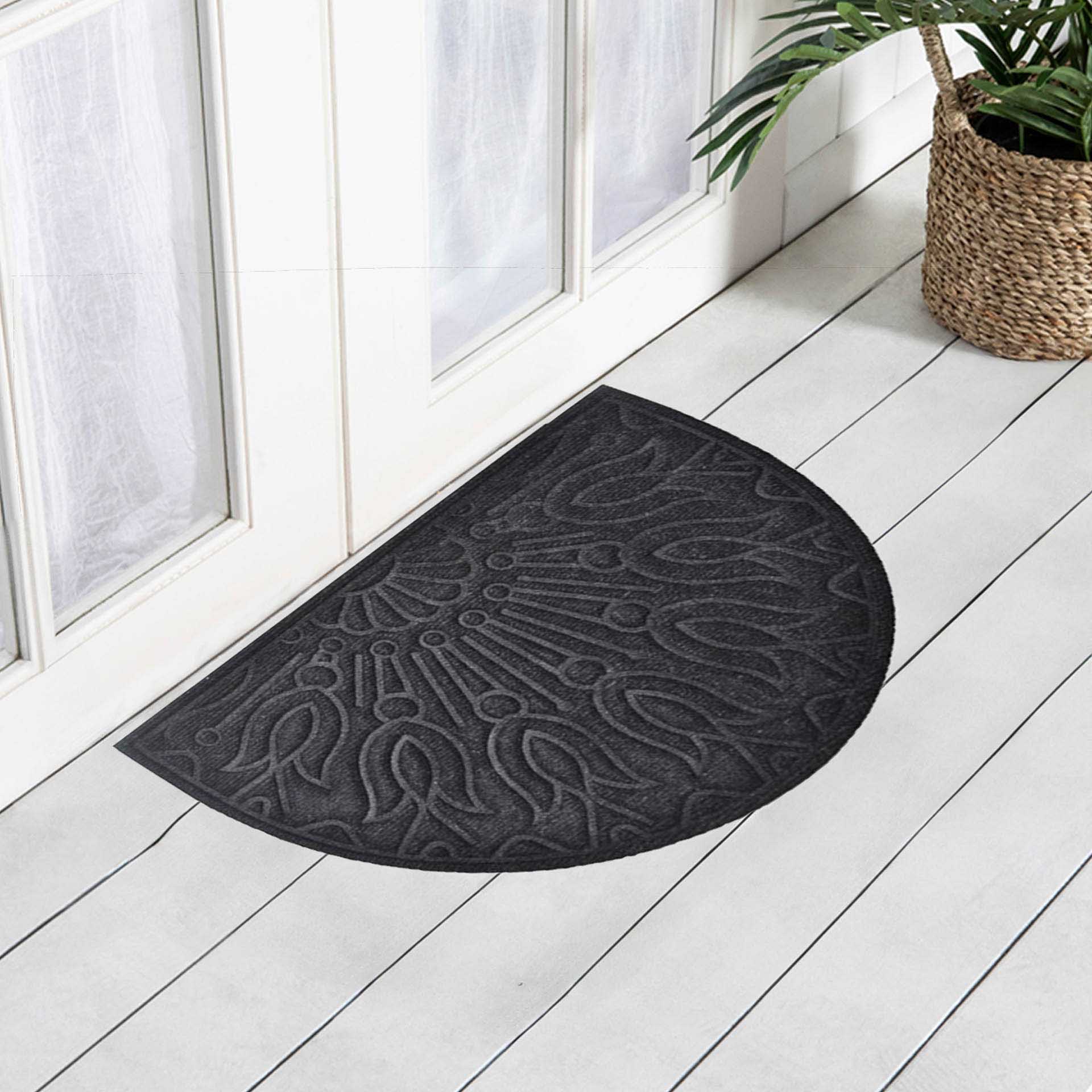 Tapete Porta Leno / 40% Borracha Cinza 40X60cm