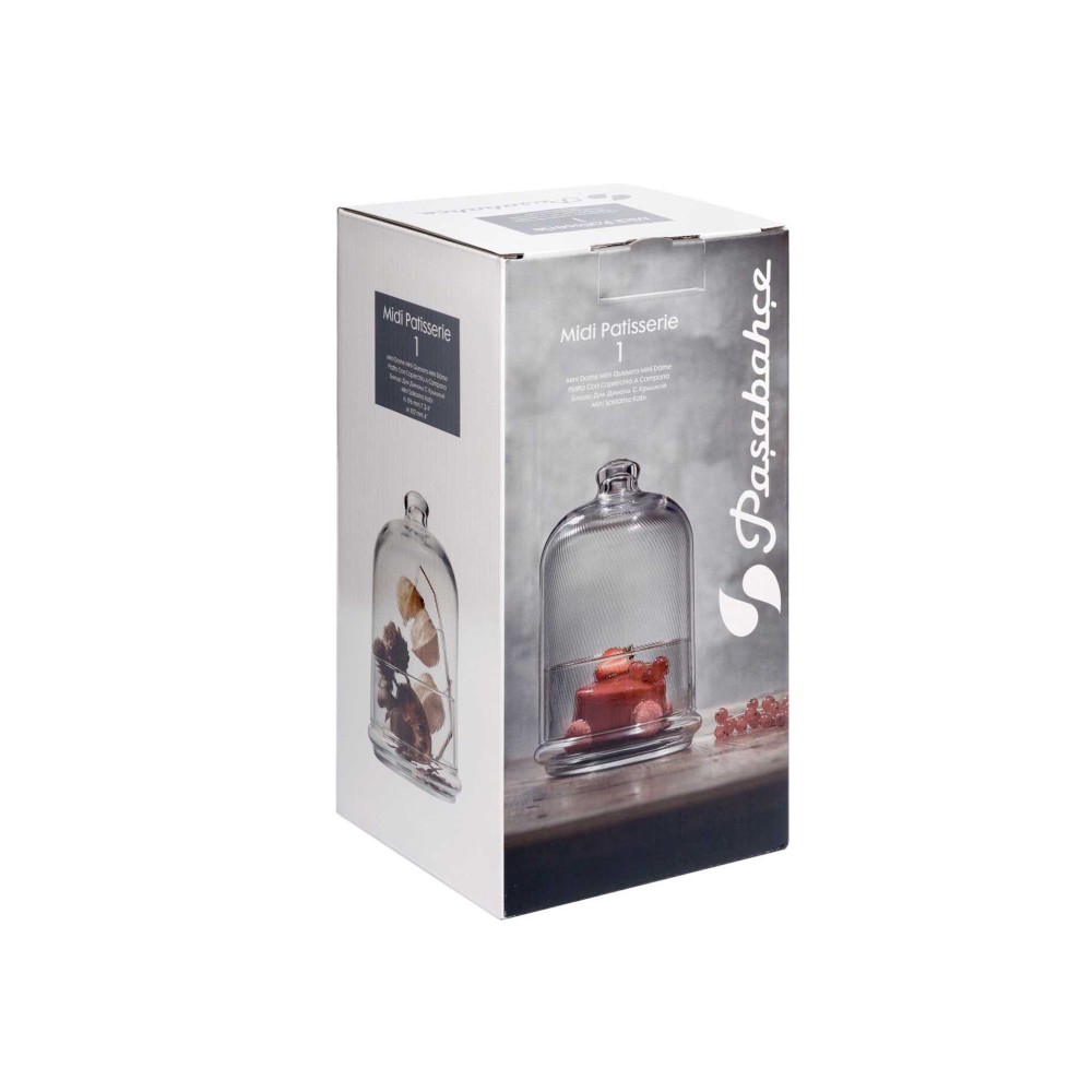Queijeira Vidro P�tisserie Midi 10X19.6CM