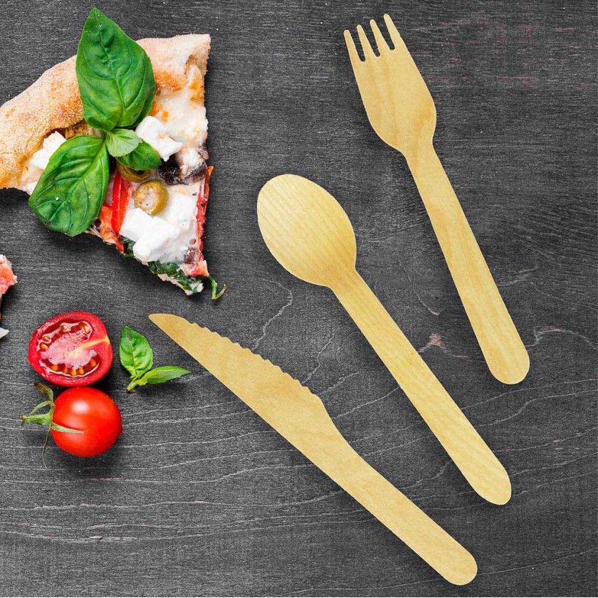 Garfo Madeira 16cm Pack 12