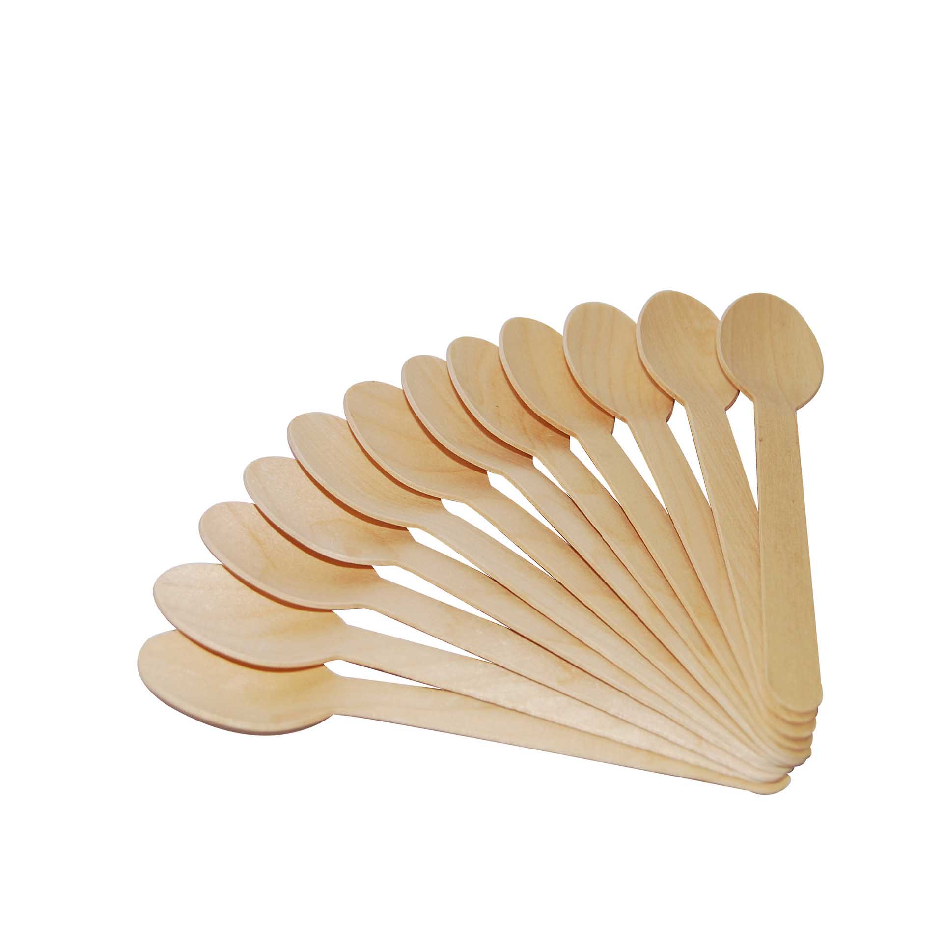 Colher Madeira 16cm Pack 12