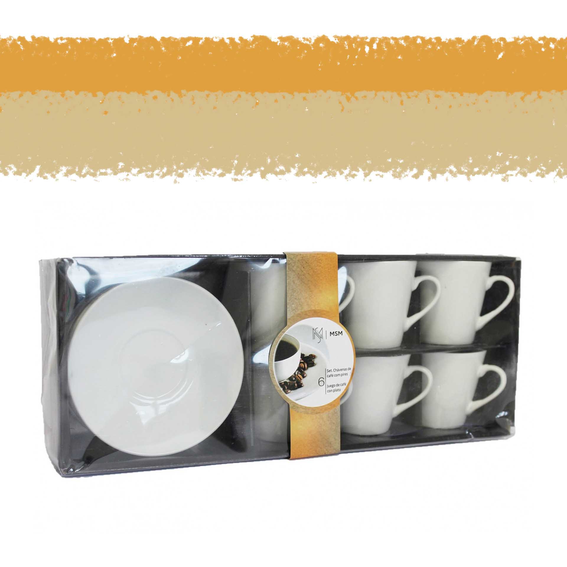 Chávena Café Branca Pack 6