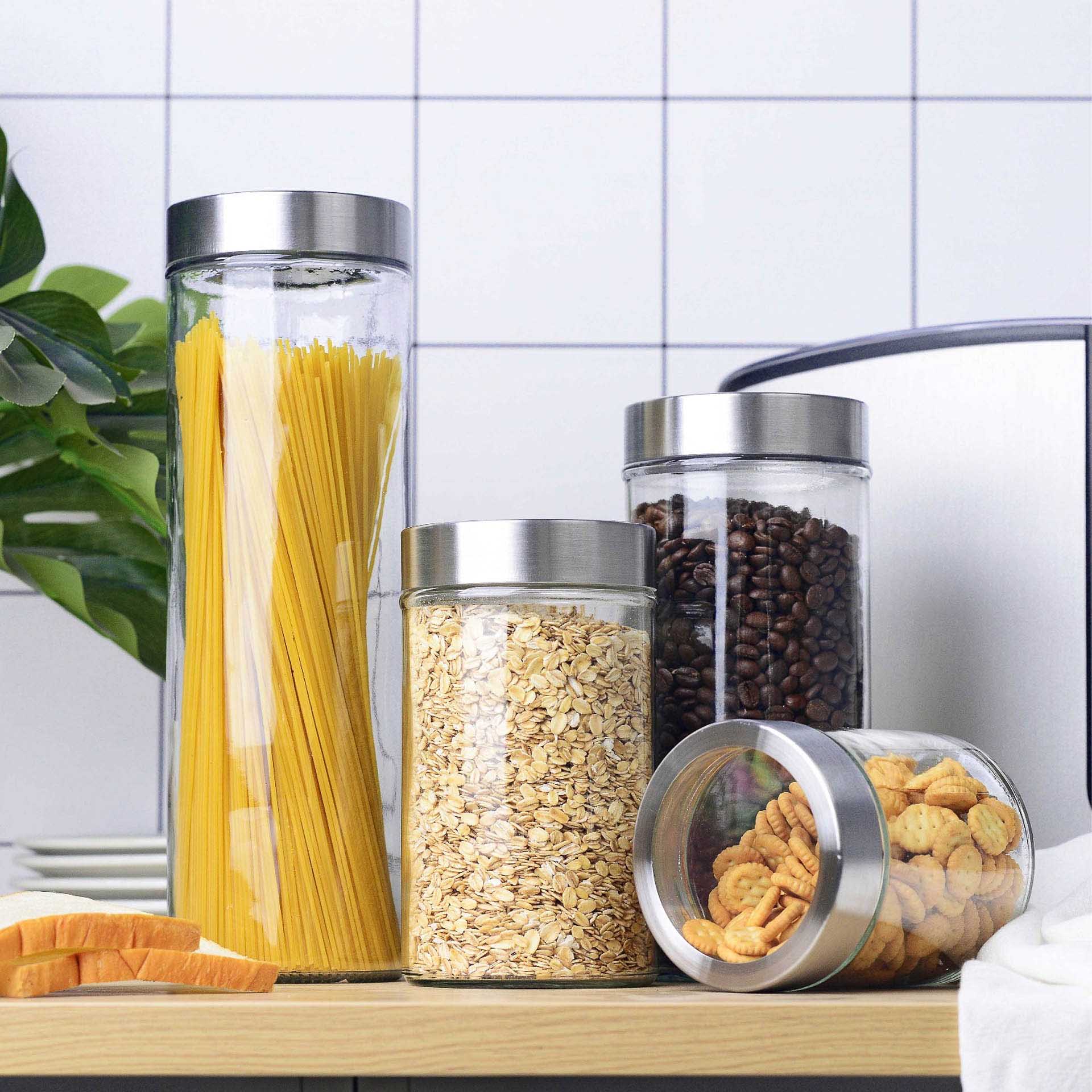 Frasco Hermético Kitchenware com Tampa Metal 650ml