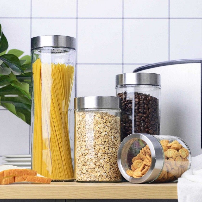 Frasco Hermético Kitchenware com Tampa Metal 650ml Frasco Hermético Kitchenware com Tampa Metal 650ml