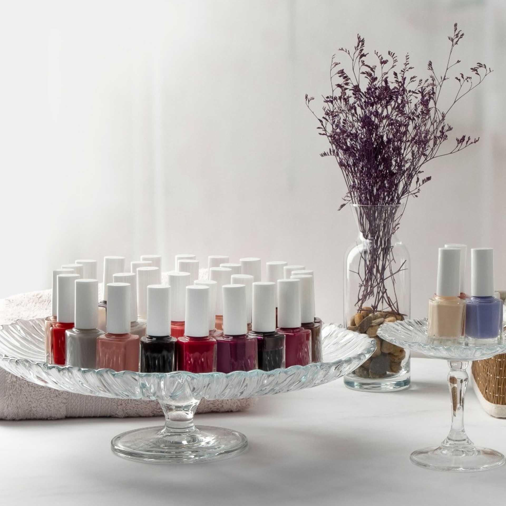 Prato Bolo Aurora com Pé Redondo 31.5X9.6cm