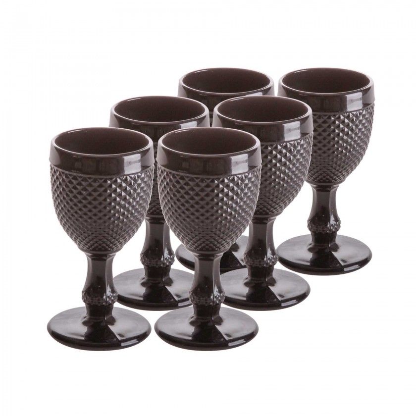 Copo Picotado com Pe Preto 200ml 7.5X15cm Pack 6 Copo Picotado com Pe Preto 200ml 7.5X15cm Pack 6
