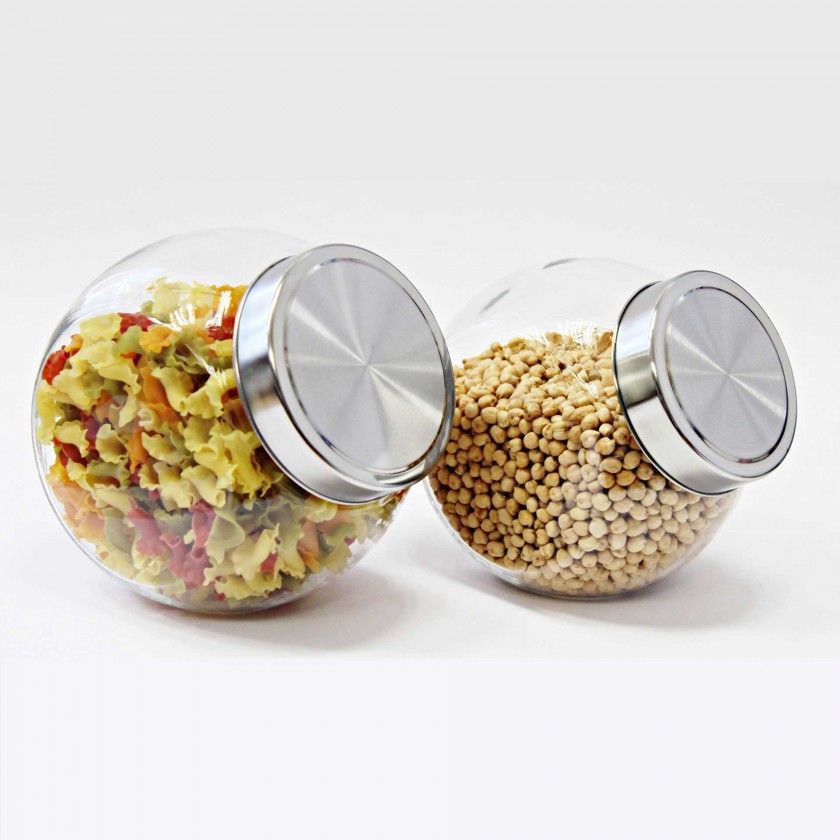Frasco Hermético Ding com Tampa Metal 1500ml 16X10X15cm Frasco Hermético Ding com Tampa Metal 1500ml 16X10X15cm