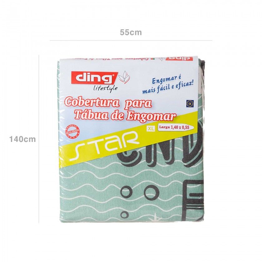 Cobertura Tábua Engomar Star Algodão Moletão Cobertura Tábua Engomar Star Algodão Moletão