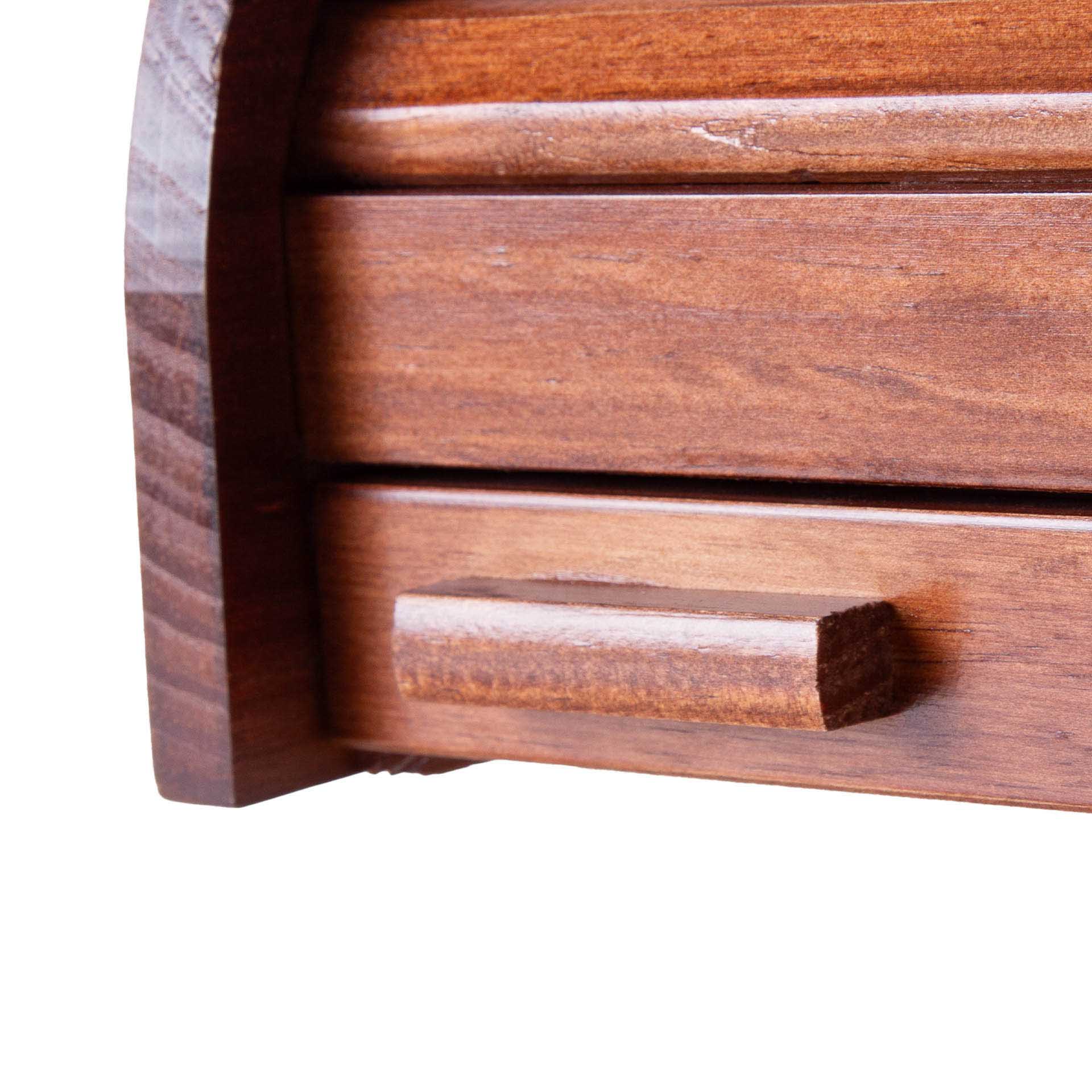 Caixa Pão Gaveta Madeira Escura 42X27X20cm