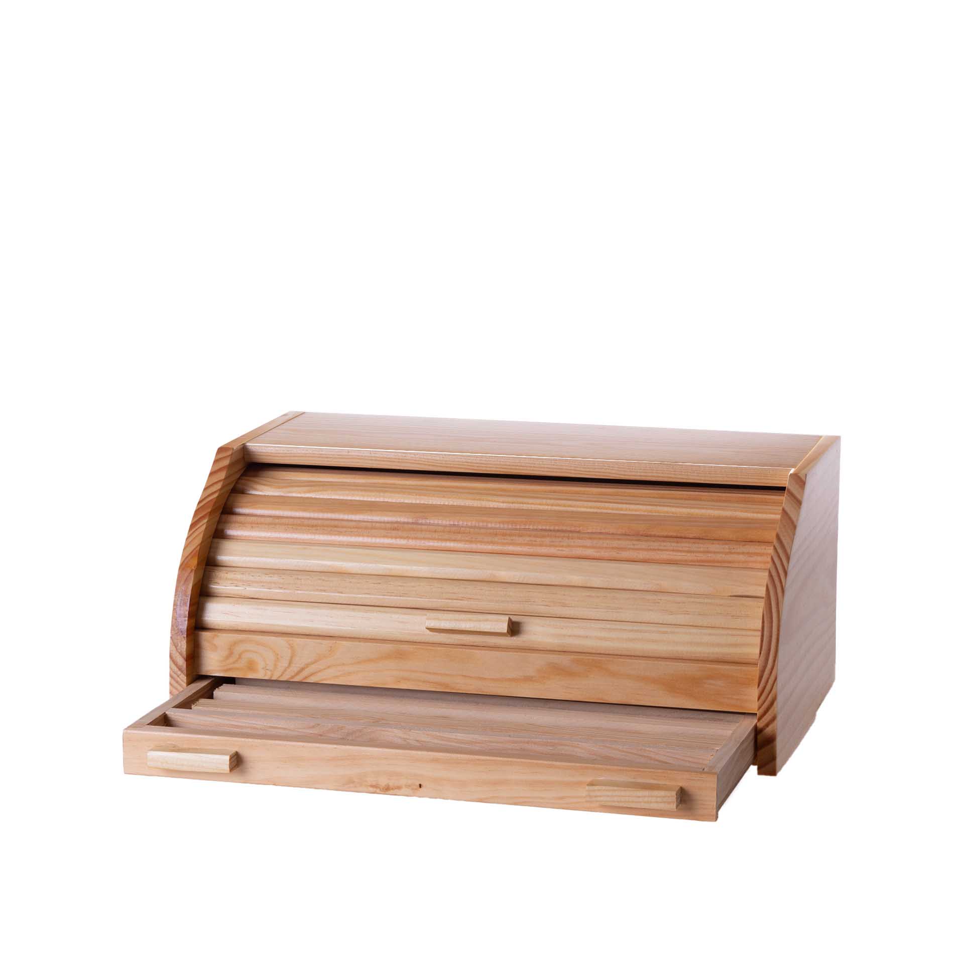 Caixa Pão Gaveta Madeira 42X27X20cm