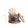 Saleiro Madeira Claro + Vidro Ø15X17.5CM Saleiro Madeira Claro + Vidro Ø15X17.5CM
