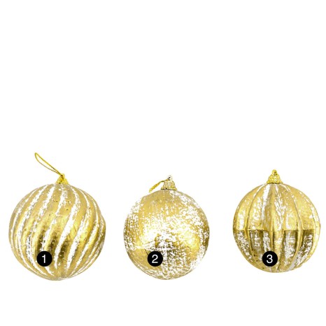 Bola Natal Dourada 10CM - Image product