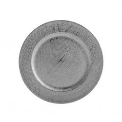 Prato Marcador Prateado 33CM Prato Marcador Prateado 33CM