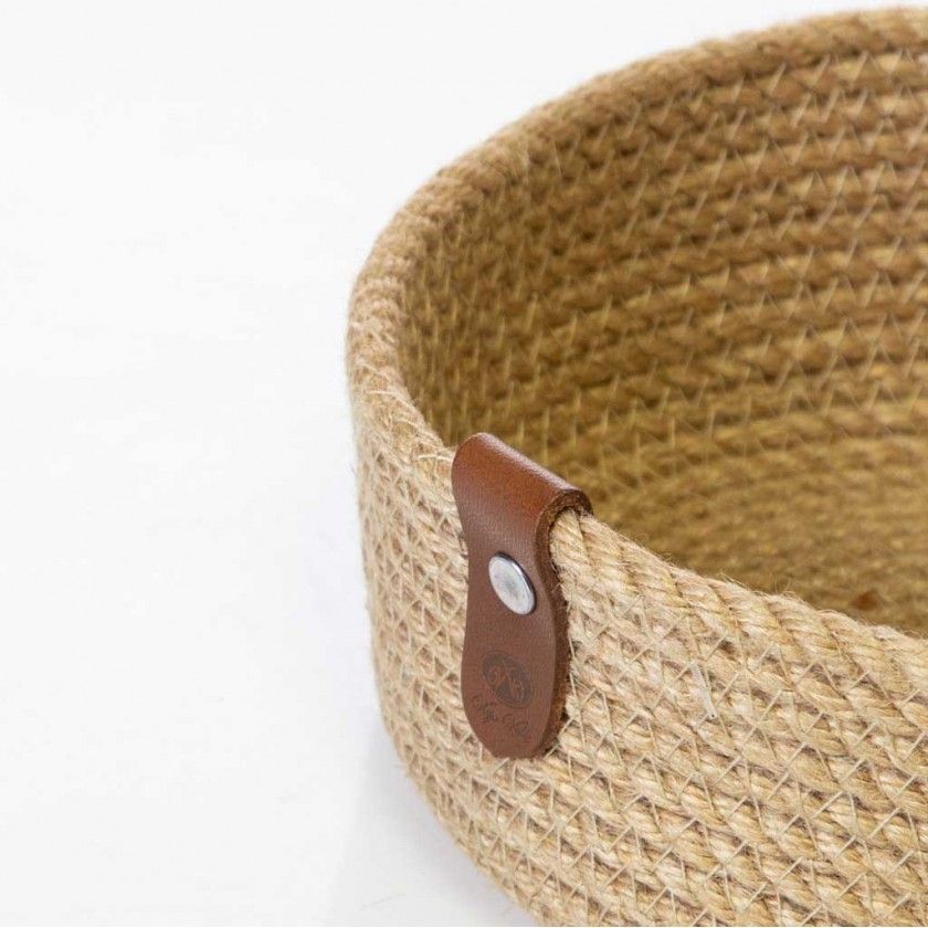Cesta Yute Redonda 15X5cm Cesta Yute Redonda 15X5cm