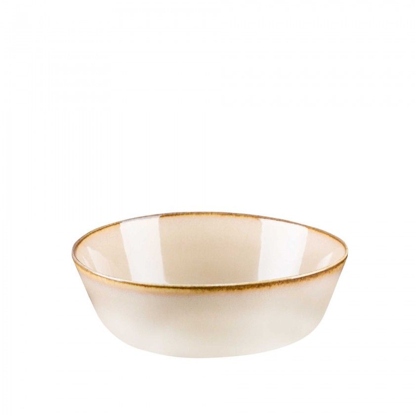 Tigela Porcelana Duomo Marrone Castanho 45cl 15X5.5cm