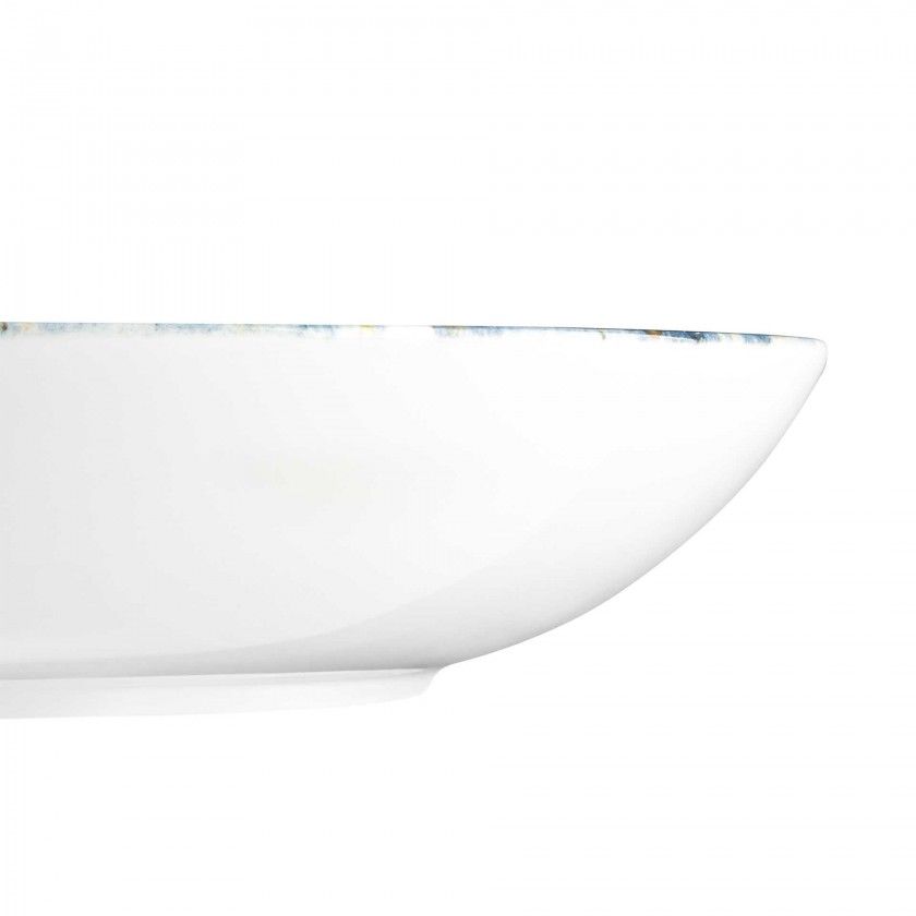 Saladeira Porcelana Catay Azul 23X5cm Saladeira Porcelana Catay Azul 23X5cm