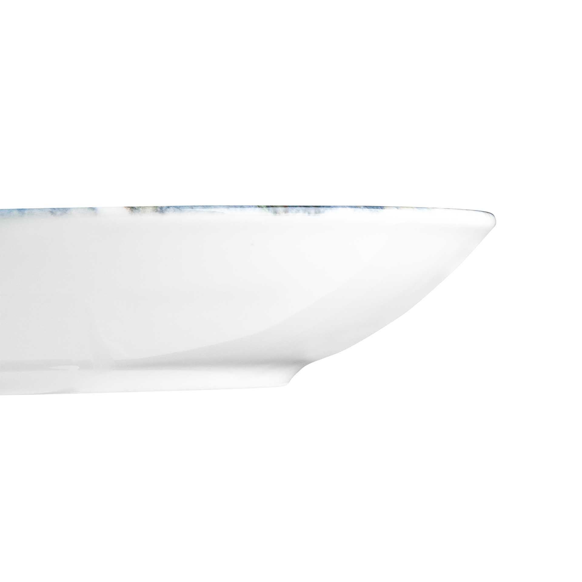 Prato Porcelana Catay Fundo Azul 20cm