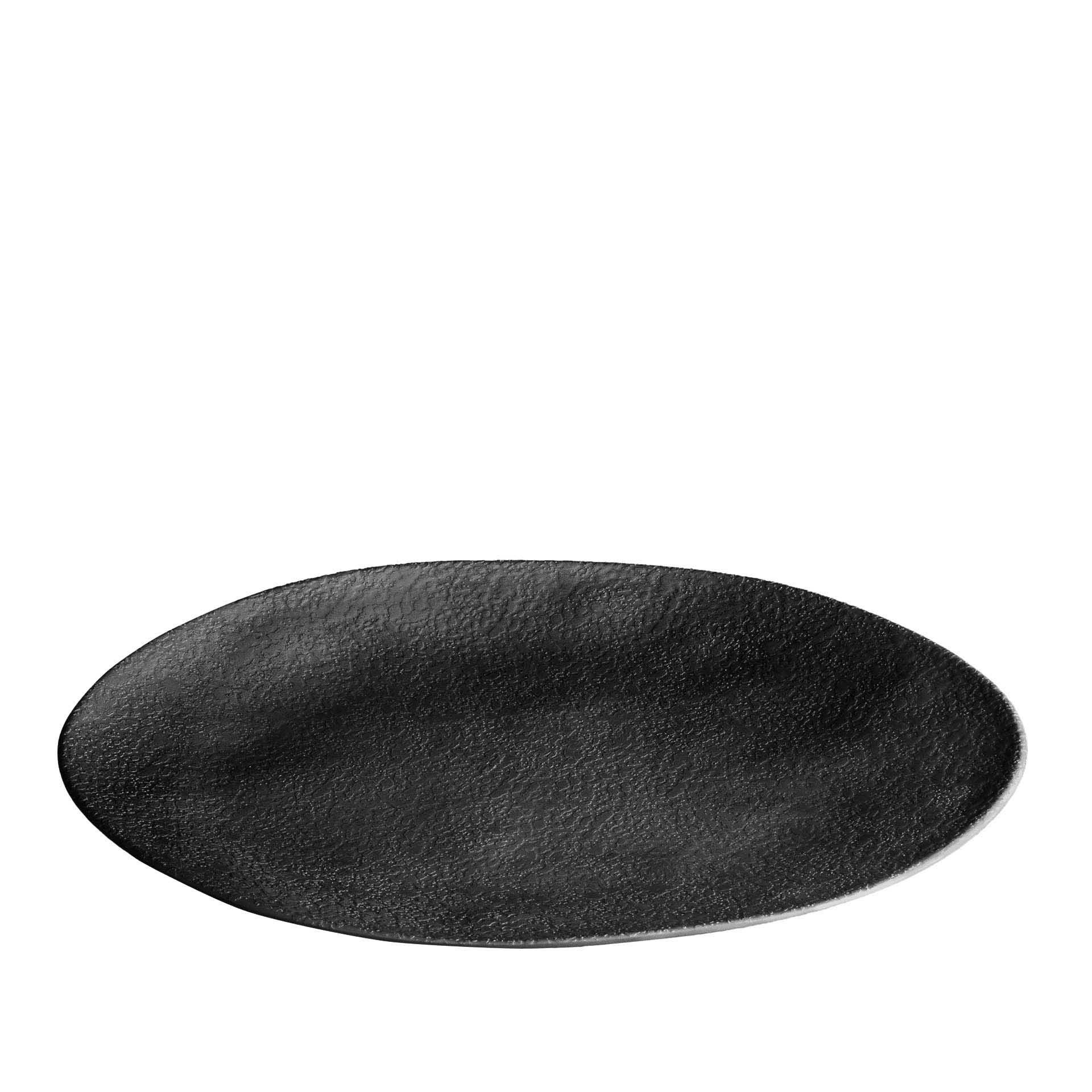 Bandeja Arizona Oval 31X24X2.5cm Preto