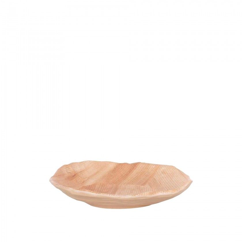 Bandeja Banana Oval Bege 29X25X6cm