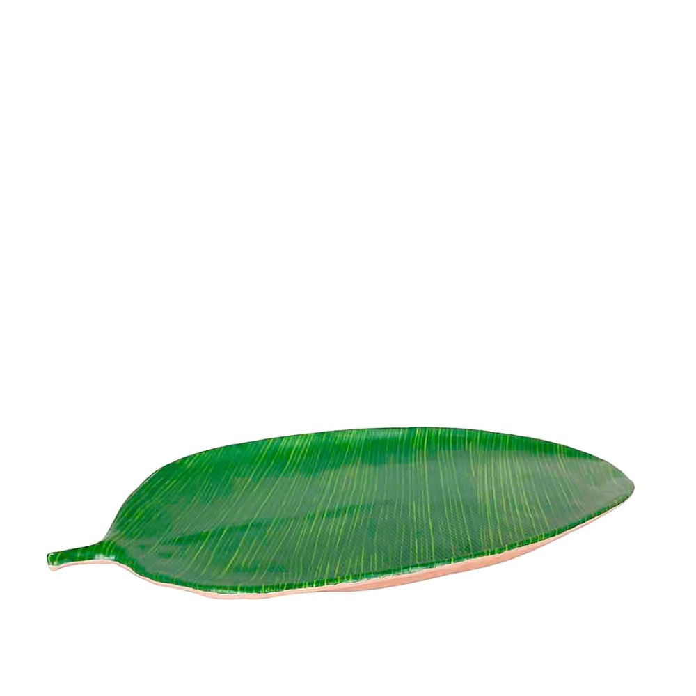 Bandeja Folha Musacea Verde 53X29X3cm