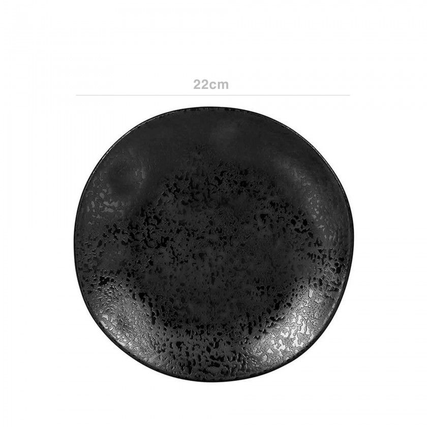 Prato Melamina Ladeiro Arizona Preto 22X1.5cm