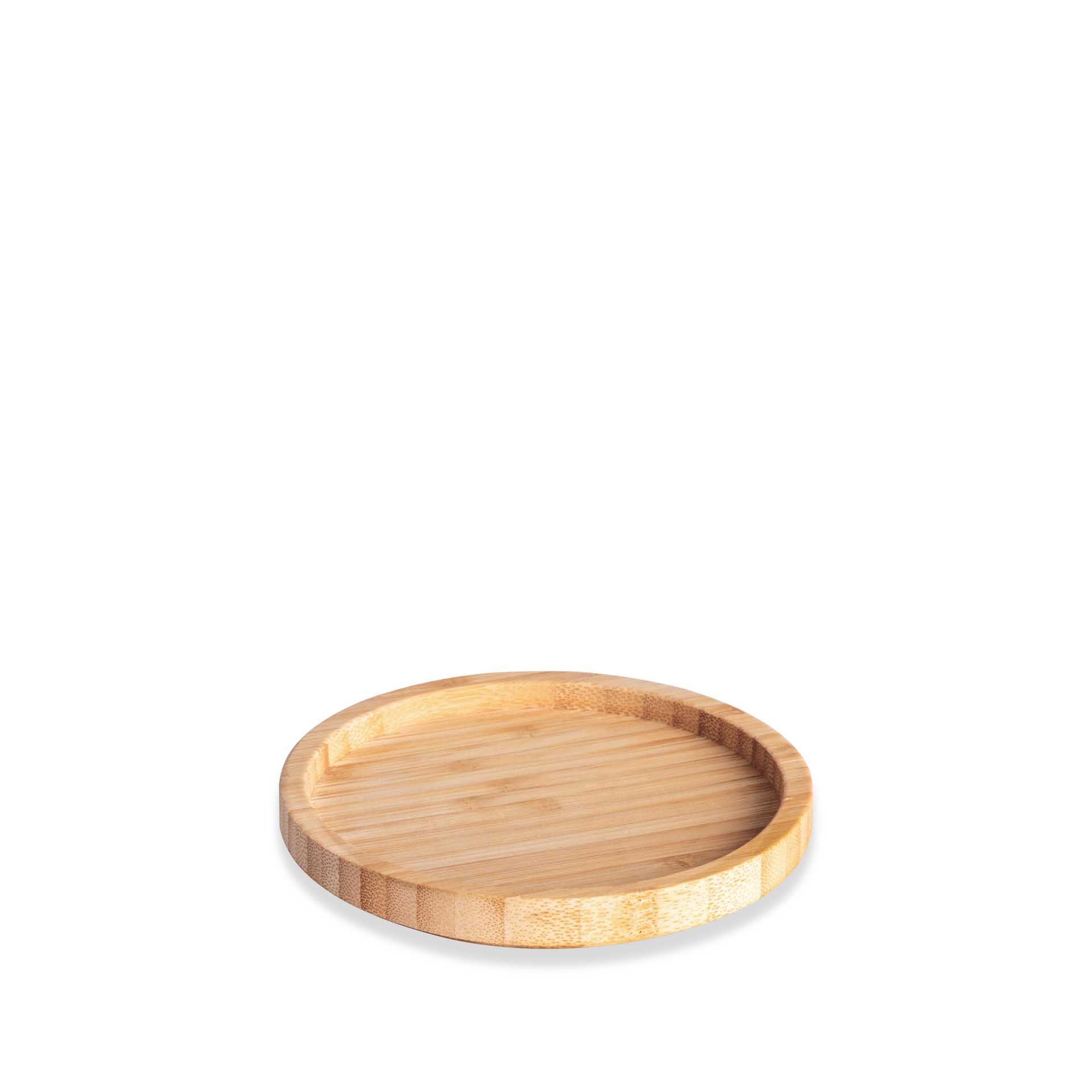 Bandeja Bambu Wood Bege 12X1.5cm