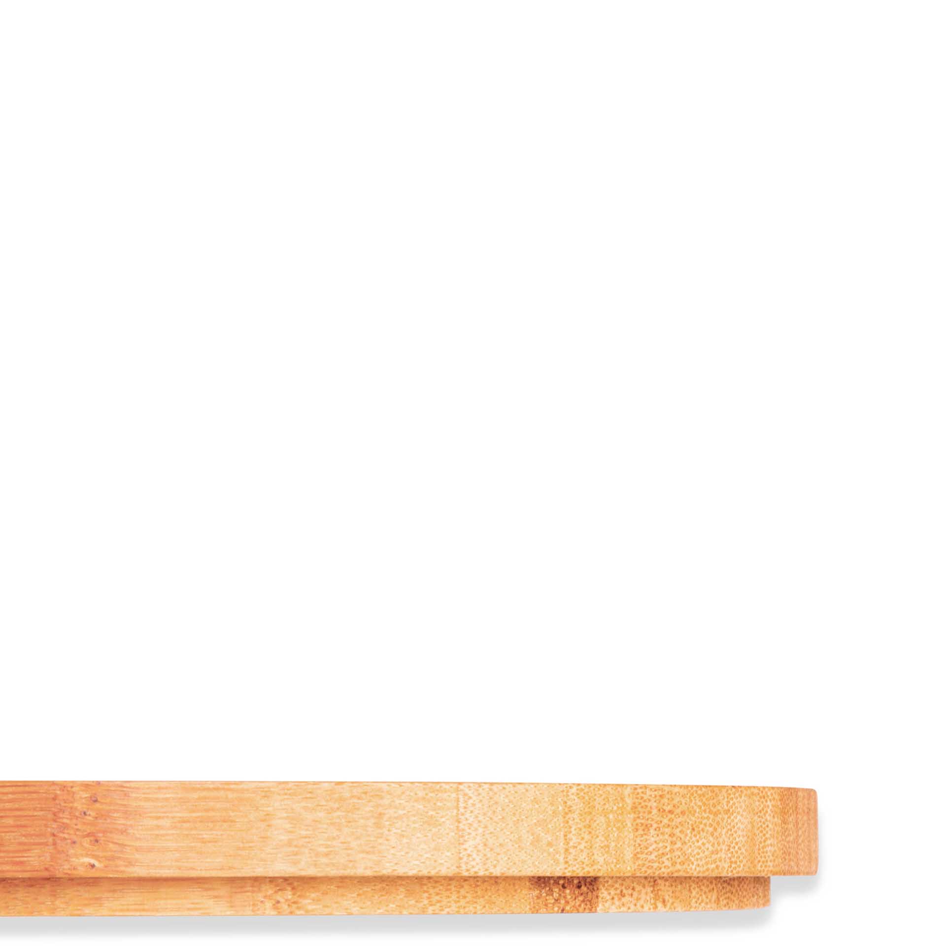 Bandeja Bambu Wood Bege 12X1.5cm