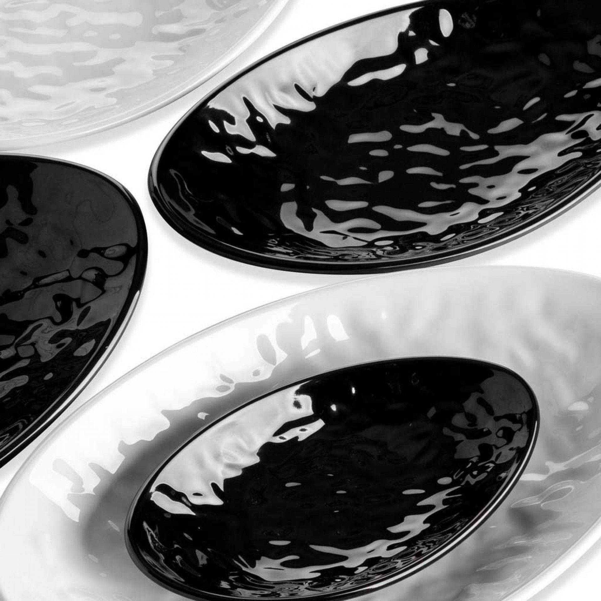 Bandeja Melamina Mamba Preto 30.5X17.5X5cm