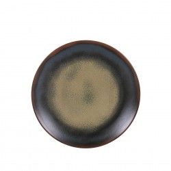 Prato Porcelana Lava Ladeiro Castanho 26X2.5cm
