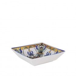 Prato Bizancio Porcelana Fundo Multicor 18X18X2cm