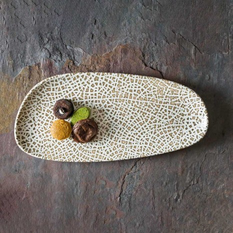 Bandeja Porcelana Taipan Multicor 36X17X3cm - Image product