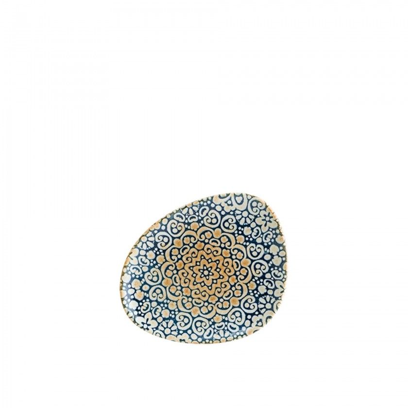 Prato Pão Porcelana Alhambra Multicor 19X15X2cm Prato Pão Porcelana Alhambra Multicor 19X15X2cm
