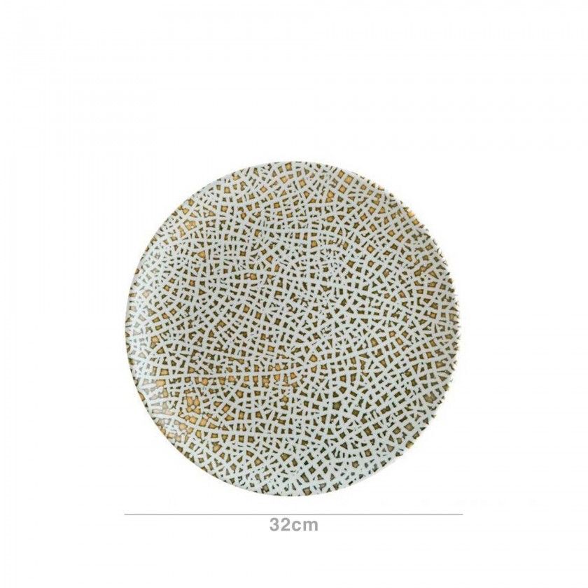Prato Porcelana Taipan Pizza Gourmet Multicor 32X2cm