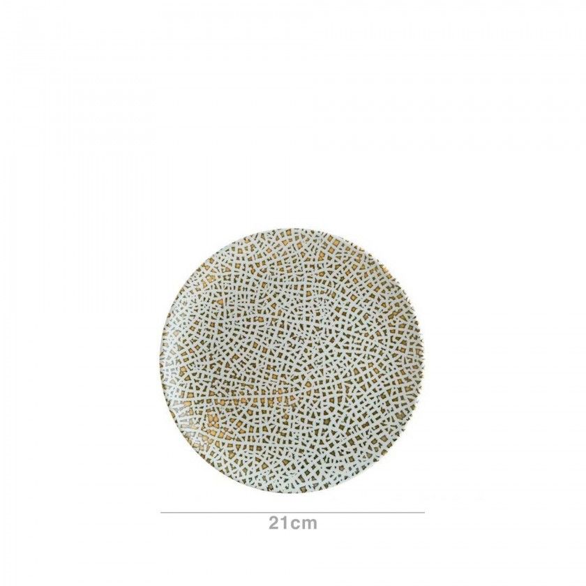 Prato Sobremesa Taipan Gourmet Multicor 21X2.2cm