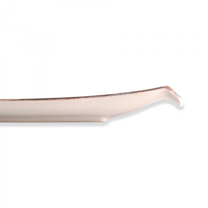 Bandeja Porcelana Hermes Castanho 24X12X3cm Bandeja Porcelana Hermes Castanho 24X12X3cm