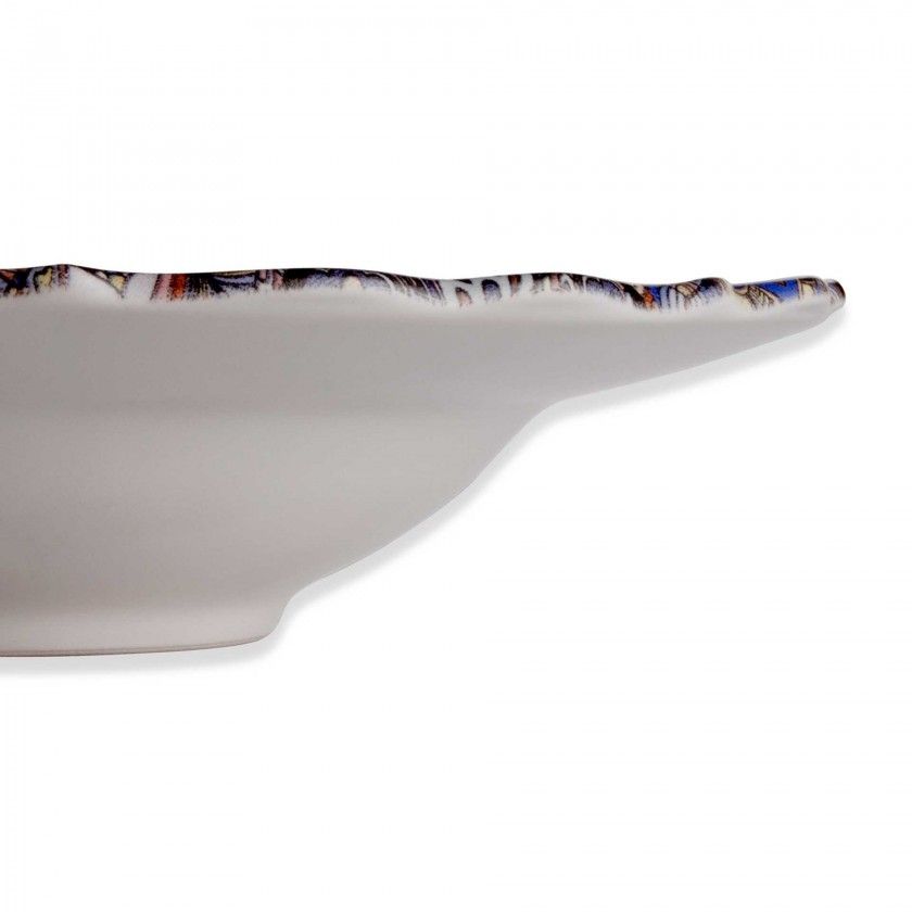 Prato Zeus Porcelana Pasta Multicor 28X6cm Prato Zeus Porcelana Pasta Multicor 28X6cm