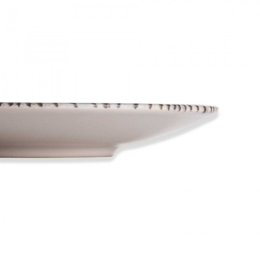 Prato Zeus Porcelana Sobremesa Multicor 20X2cm Prato Zeus Porcelana Sobremesa Multicor 20X2cm
