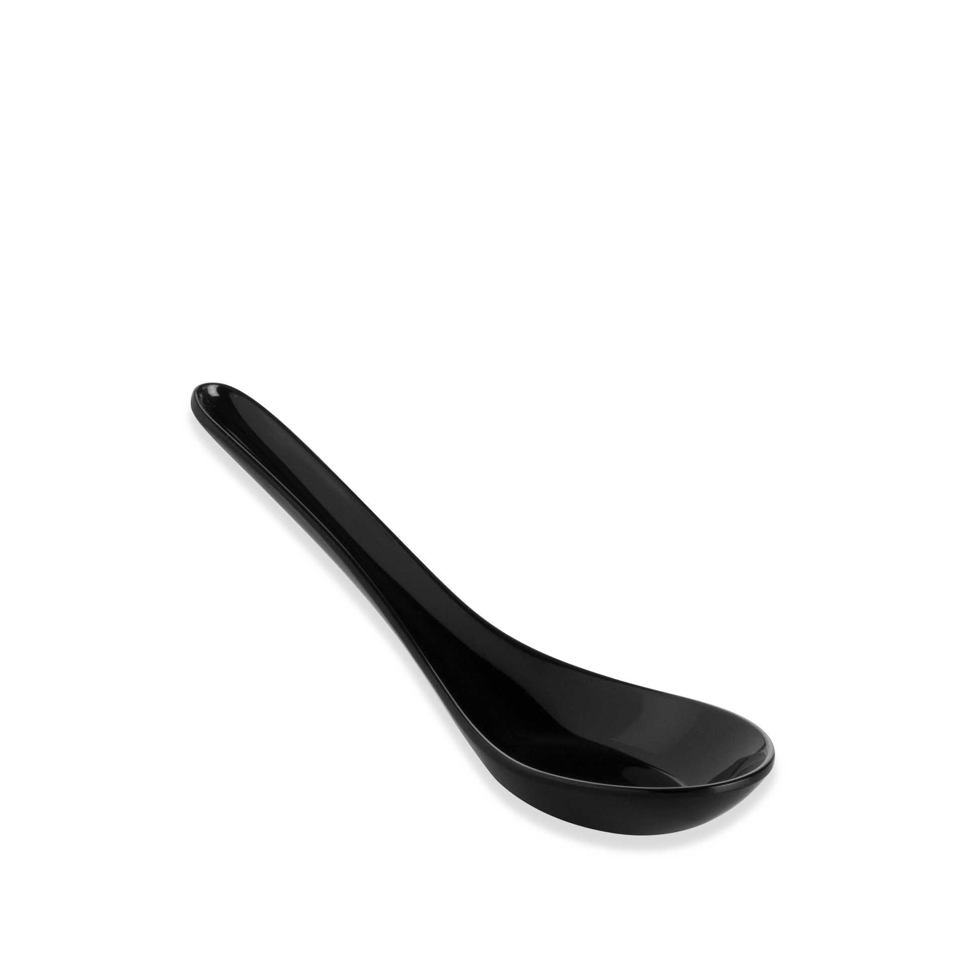 Colher Melamina Degustacion Preto 13.5X4.2cm