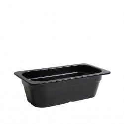 Gn1/3 Container Melamina Preto 32.5X17.6X10cm