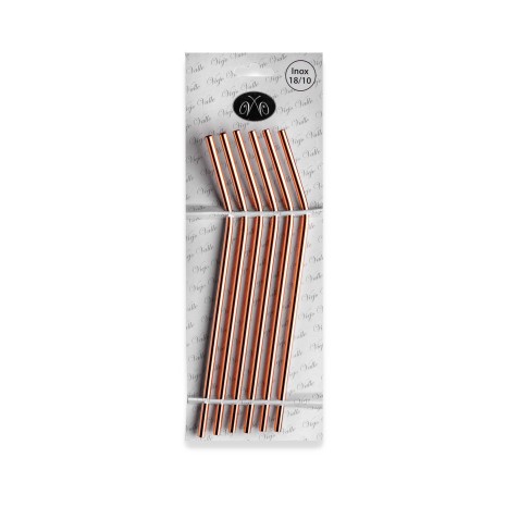 Palhinha Inox Bartender Cobre 23cm Pack 6 - Image product