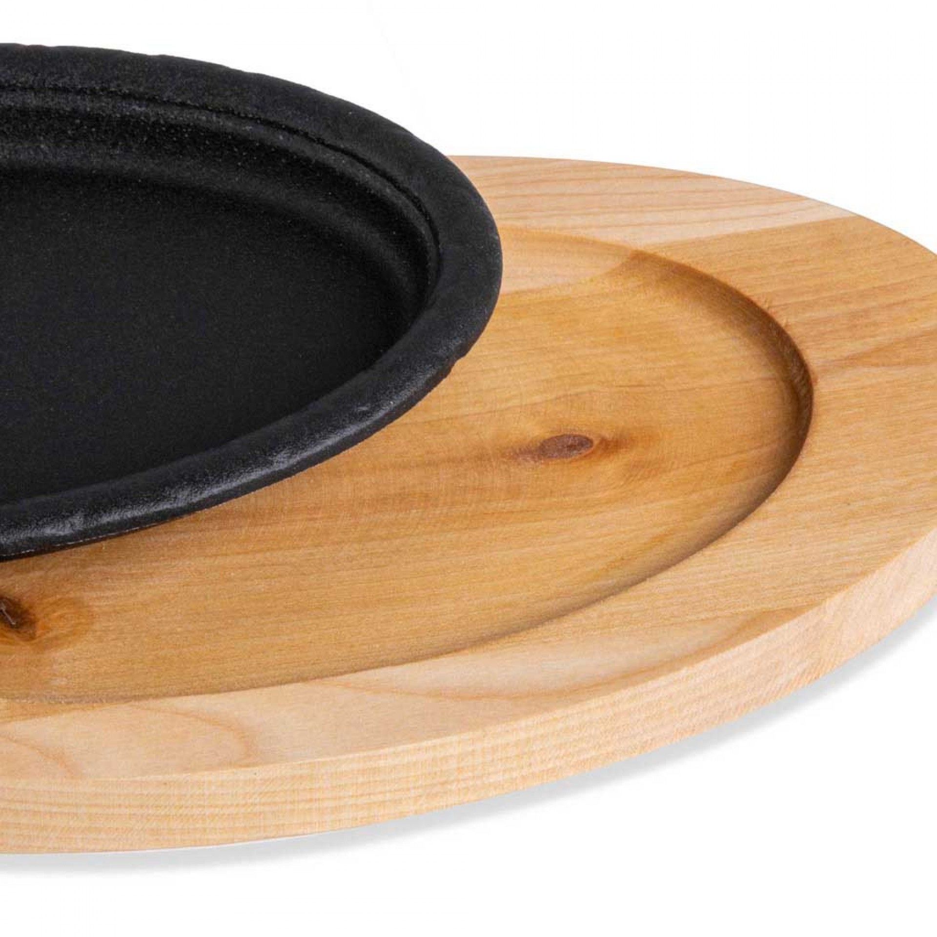 Suporte Bambu + Base Ferro Gourmand Preto 19X12cm