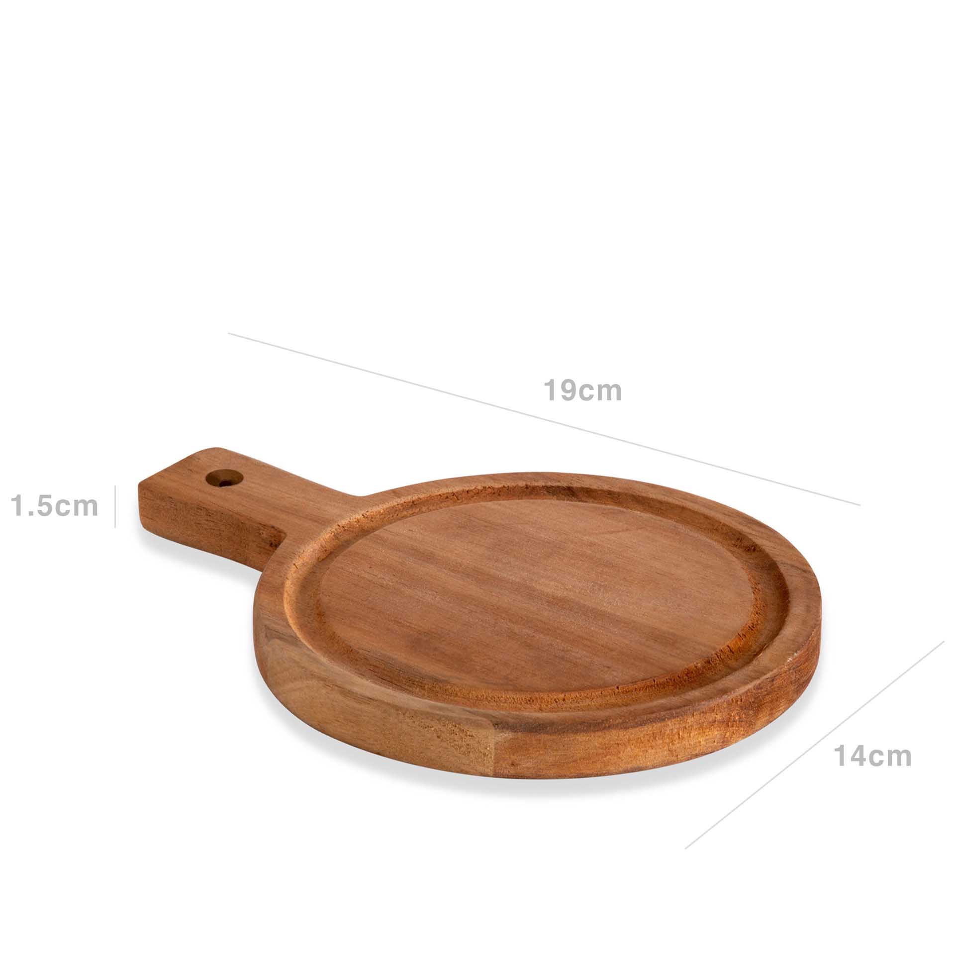 Tábua Acácia Wood Castanho 14X19X1.5cm