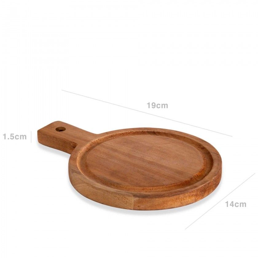 Tábua Acácia Wood Castanho 14X19X1.5cm Tábua Acácia Wood Castanho 14X19X1.5cm