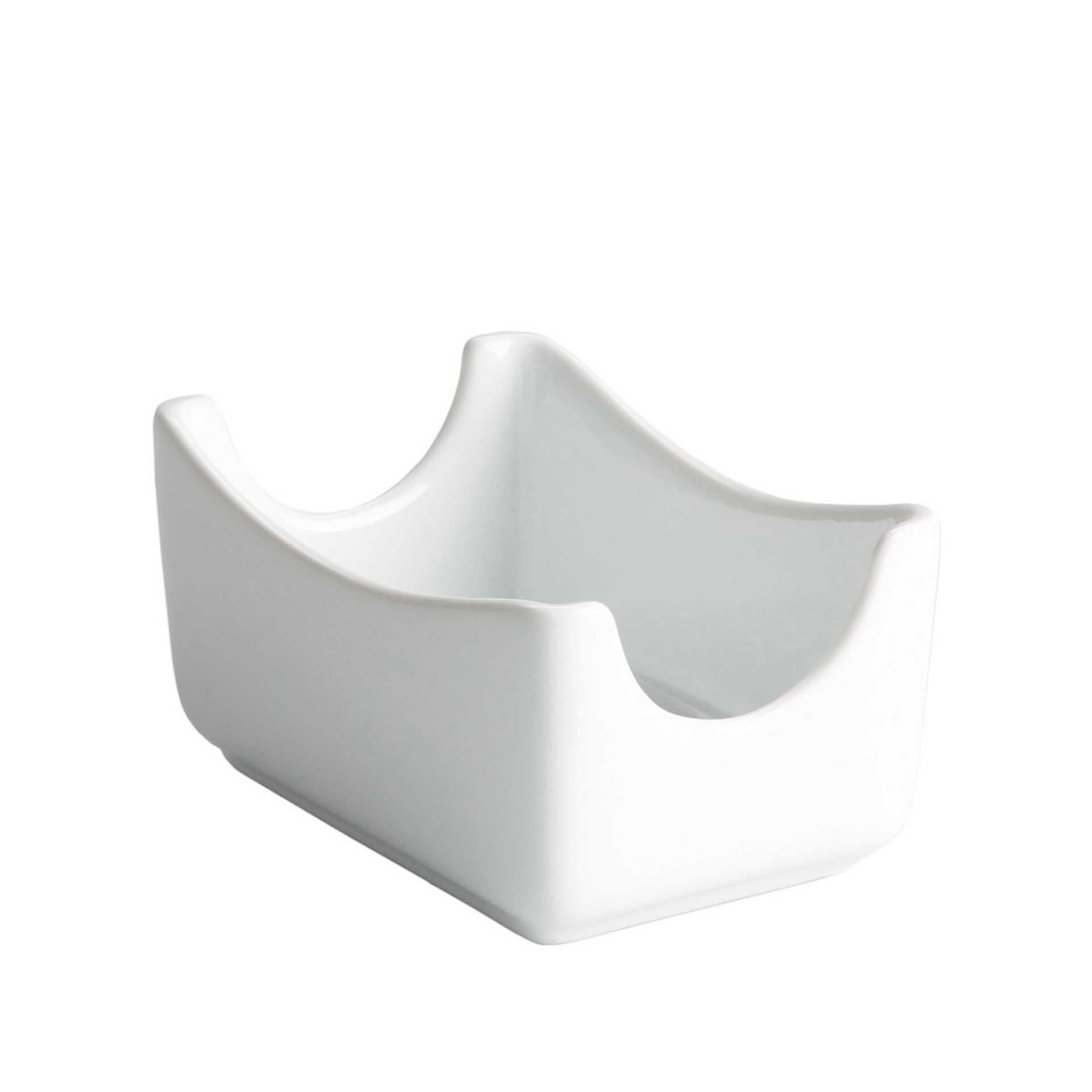 Açucareiro Porcelana Ming Branco 7X11X5.5cm