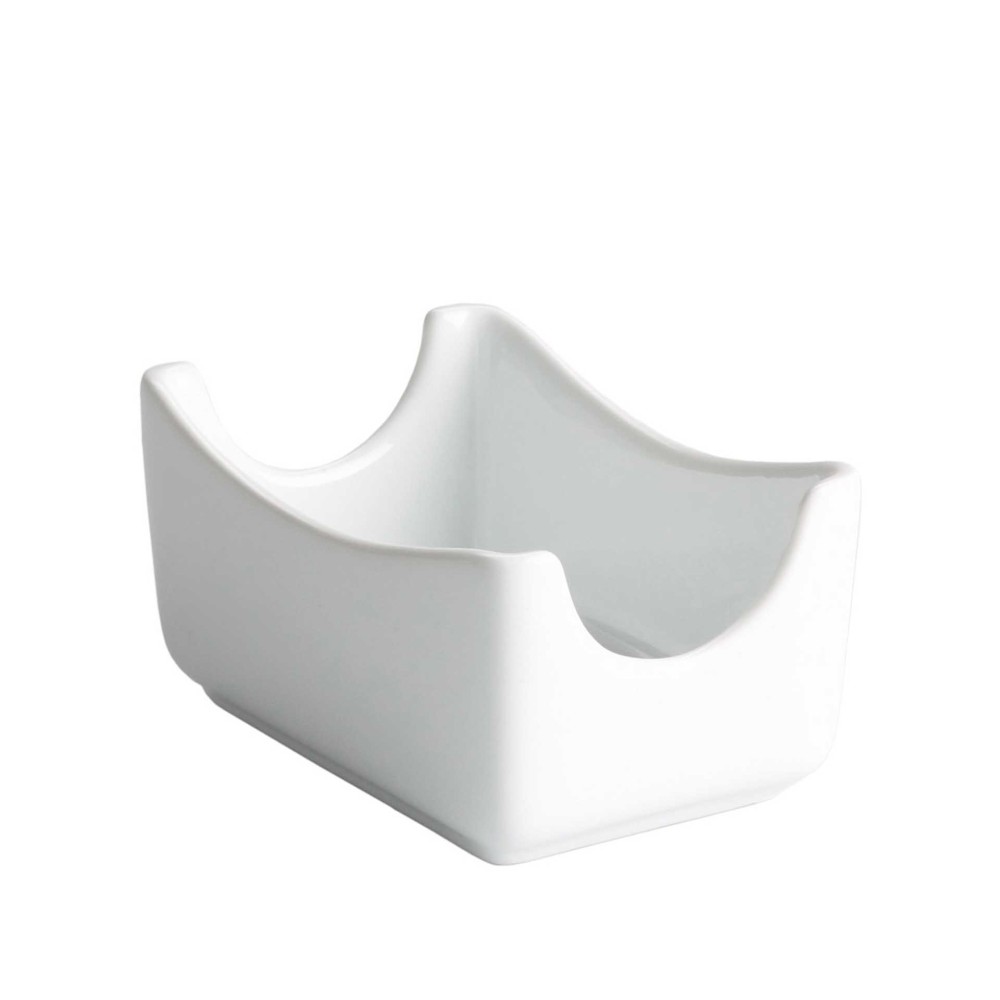 Açucareiro Porcelana Ming Branco 7X11X5.5cm