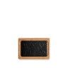 Suporte Bambu + Base Ferro Gourmand Preto 24X16X2cm Suporte Bambu + Base Ferro Gourmand Preto 24X16X2cm