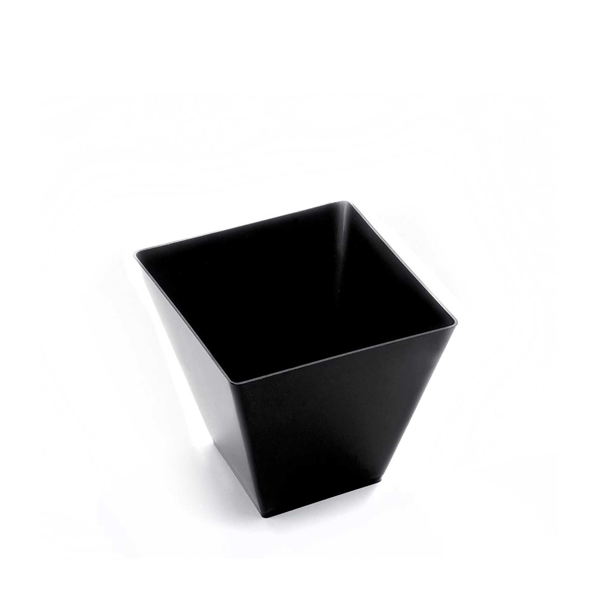 Taça Reutilizável Fingerfood Mini Preto 95ml Pack 25