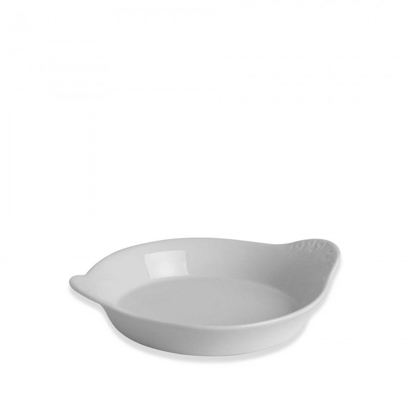 Frigideira com Asas Porcelana Degustacion Branco 17X14.35X3.5cm