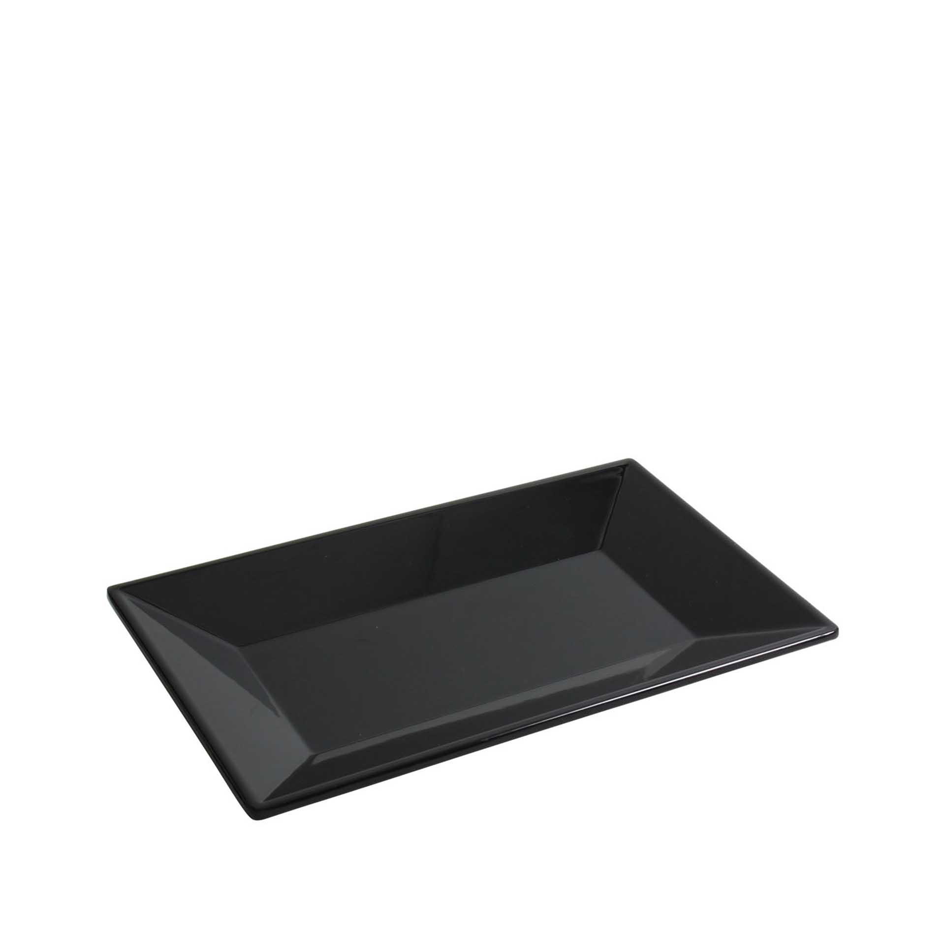Travessa Melamina Ming Preto 30.5X19X3cm